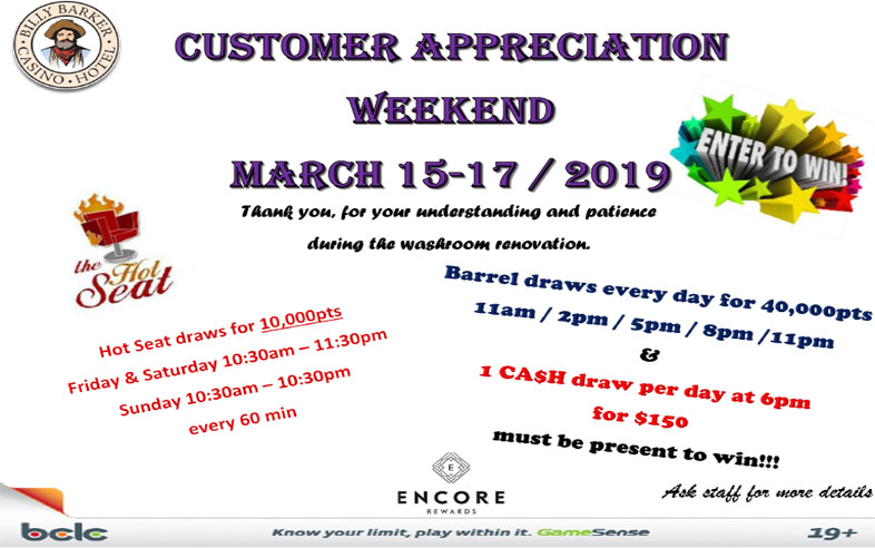 Customer Appreciation Weekend